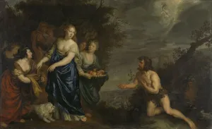 Ulysses Prints: Odysseus and Nausicaa, c.1630-c.1688. Creator: Joachim von Sandrart I
