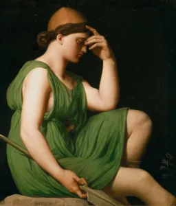 Odysseus. Study for the Triumph of Homer, c. 1850. Creator: Ingres, Jean Auguste Dominique