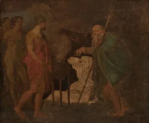 Abildgaard Nicolai Abraham Prints: Odysseus Takes Counsel with Teiresias