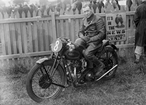 Motor Race Prints: OEC, Simcock 1933 Senior Isle of Man T. T Creator: Unknown