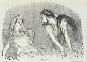 Oedipus Rex Prints: Oedipe, 1851. Creator: Honore Daumier