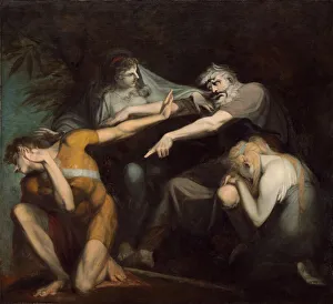 Fuseli Henri Collection: Oedipus Cursing His Son Polynices, 1786. Creator: Henry Fuseli