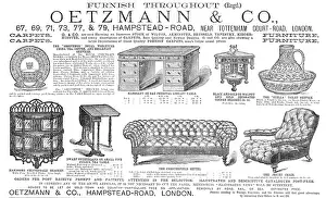 Scrutoire Prints: Oetzmann & Co. furniture, 1883. Creator: Unknown