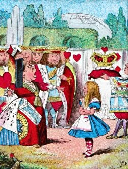 Alice Gallery: Off with her head! Alice and her Red Queen, c1910. Artist: John Tenniel