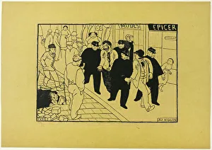Gendarme Prints: Off to the Jug, 1893, published 1894. Creator: Félix Vallotton