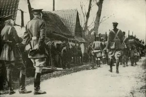 Commander Chief Gallery: Off To The Trenches, (1919). Creator: Unknown