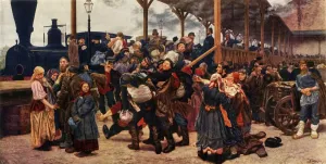 Konstantin Prints: Off to the War, 1880, (1965). Creator: Konstantin Savitsky
