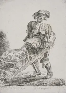 Barrow Prints: Offal seller, Cries of London, 1760. Artist: Paul Sandby