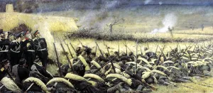 Before the Offensive. Near Pleven, 1877-1878. Artist: Vasily Vereshchagin Before the Offensive. Near Pleven, 1877-1878. Artist: Vasily Vereshchagin