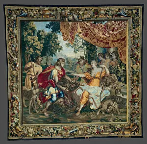 Garlands Collection: The Offering of the Boars Head, from The Story of Meleager and Atalanta, Brussels