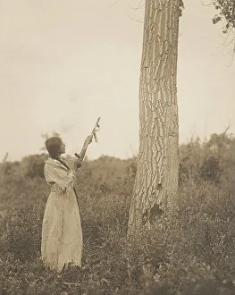 Apsaroke Prints: Offering the pipe, 1908. Creator: Edward Sheriff Curtis