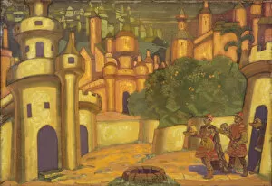 Tempera On Cardboard Gallery: Offerings, 1910. Artist: Roerich, Nicholas (1874-1947)