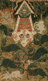 Offerings to Mahakala, early 18th century. Creator: Anon