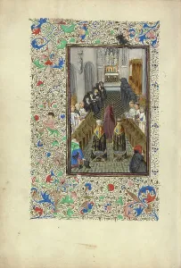 Nuns Prints: Office of the Dead; Llangattock Hours, 1450s. Creator: Master of the Llangattock Hours