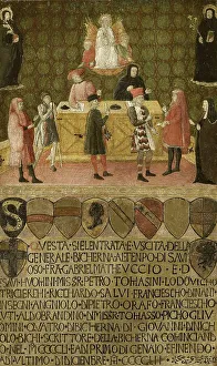 Siena Prints: Office of the Tax Administration (Biccherna) of Siena, 1451-1452. Creator: Anon