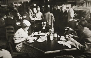 Lunchbreak Collection: Office workers lunching in a restaurant, New York, USA, early 1930s
