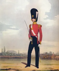 Fusilier Guards Prints: Officer of the 87th (or Royal Irish) Fusiliers, c1833. (1914)