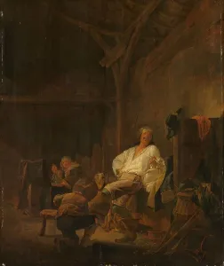 Draft Prints: An officer in billeted quarters, 1640-1647. Creator: Maerten Stoop