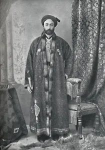 Guardian Prints: The officer in charge of the holy shrine at Mashhad, Persia, 1902