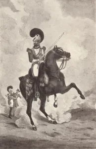 Officer, Life Guards, 1909. Artist: Henry Thomas Alken