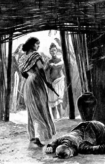 Caton Woodville Prints: Officer and Man: There came a flash and a cry