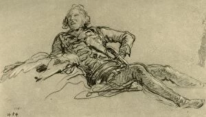 Officer resting, 1752-1753, (1928). Artist: Giovanni Battista Tiepolo