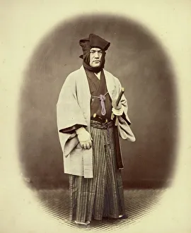 Vignette Prints: Officer in Winter Dress, 1866-1867. Creator: Felice Beato