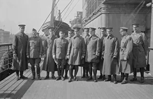 Group Of Men Prints: Officers of 27th, 6 Mar 1919. Creator: Bain News Service