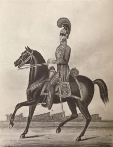 Officers of the Madras Army (Light Cavalry), 1841 (1909). Artist: William Hunsley