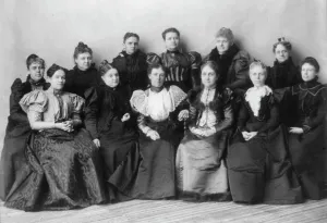 Photographic Prints 1890 1910 Gmgpc Prints: Officers of the Mothers Congress, Feb