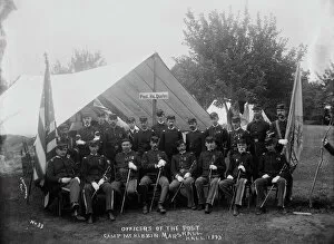 Military Camp Gallery: Officers of the Post, 1893. Creator: William Cruikshank