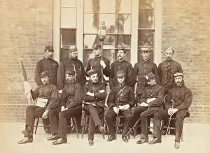 Chatham Kent England Prints: Officers at the School of Military Engineering, Chatham, 1850s