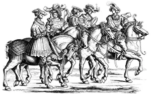 Images Dated 6th November 2007: Officers of the table and the chamber of the imperial court, 1512 (1849).Artist: J Resch