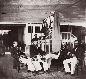 Officers of U. S. S. Hunchback, 1861-65. Creator: Unknown