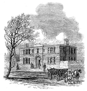 Office Building Prints: Offices attached to the Agricultural Hall, Islington, 1862. Creator: Unknown