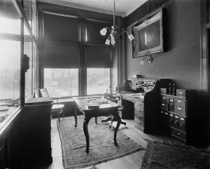 Offices of Mulford & Petry Co. Detroit, Mich. between 1900 and 1910. Creator: Unknown. Offices of Mulford & Petry Co. Detroit, Mich. between 1900 and 1910. Creator: Unknown