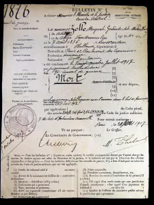 The official death sentence of Mata Hari, 1917