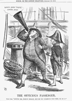 The Officious Passenger, 1866. Artist: John Tenniel The Officious Passenger, 1866. Artist: John Tenniel
