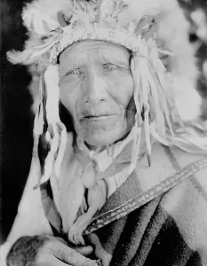 Oglala Prints: Ogalala chief, c1905. Creator: Edward Sheriff Curtis