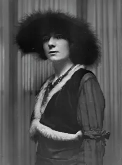 Eccentric Prints: Ogilvie, Miss, portrait photograph, 1914 Jan. 23. Creator: Arnold Genthe