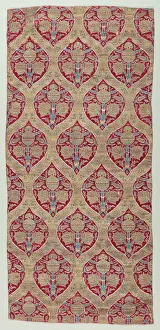 Bursa Prints: Ogival lattice with horizontal design, 1600-1650. Creator: Unknown