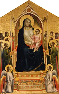 Giotto Di Bondone 1266 1377 Prints: The Ognissanti Madonna, ca 1310. Artist: Giotto di Bondone (1266-1377)