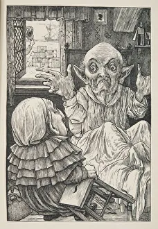 Waking Prints: But oh, beamish nephew, beware of the day, pub. 1876. Creator: Henry Holiday (1839 - 1927)
