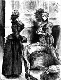 R Taylor Prints: 'Oh' she cried, 'These are copies!', 1890. Creator: R. Taylor