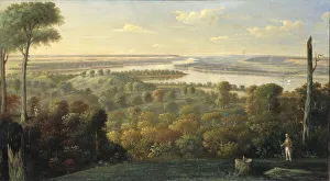 Ohio River Prints: On the Ohio River, ca. 1840. Creator: Unknown
