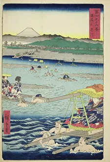 Oi River Prints: The Oi River between Suruga and Totomi Provinces (Sun-En Oigawa)