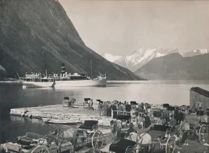 Snow Capped Gallery: Oie, Hjorundfjord, 1914. Creator: Unknown