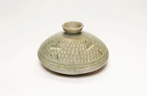 Goryeo Prints: Oil Bottle with Cranes and Stylized Clouds, Korea, Goryeo dynasty (918-1392)