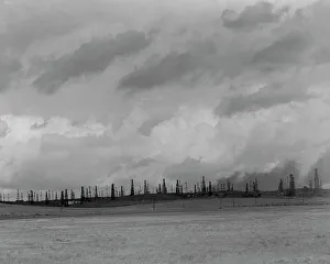 Oil fields, Kern County, California, 1938. Creator: Dorothea Lange