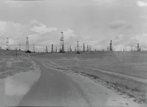 Oil fields, Kern County, California, 1938. Creator: Dorothea Lange